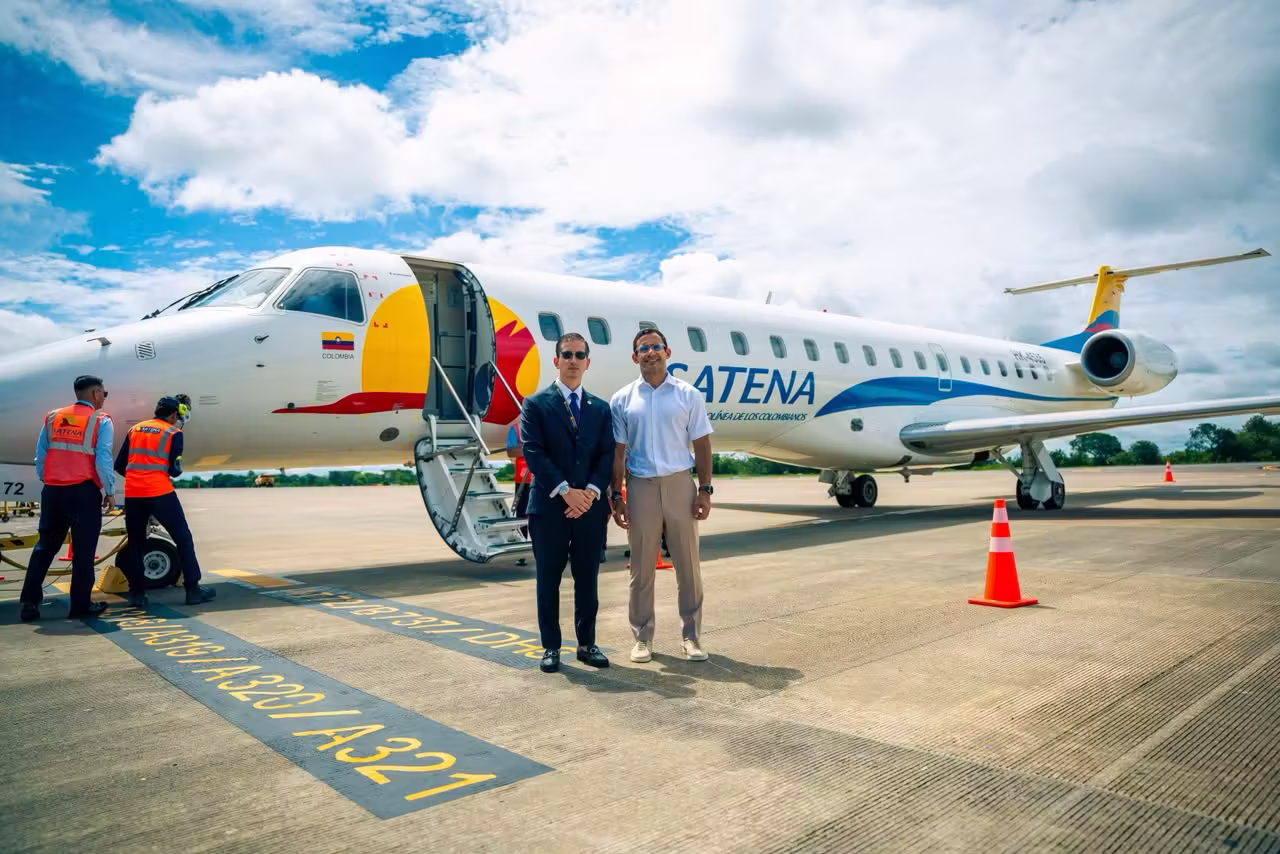 Con cupo lleno despegó el primer vuelo Montería–Panamá de Satena