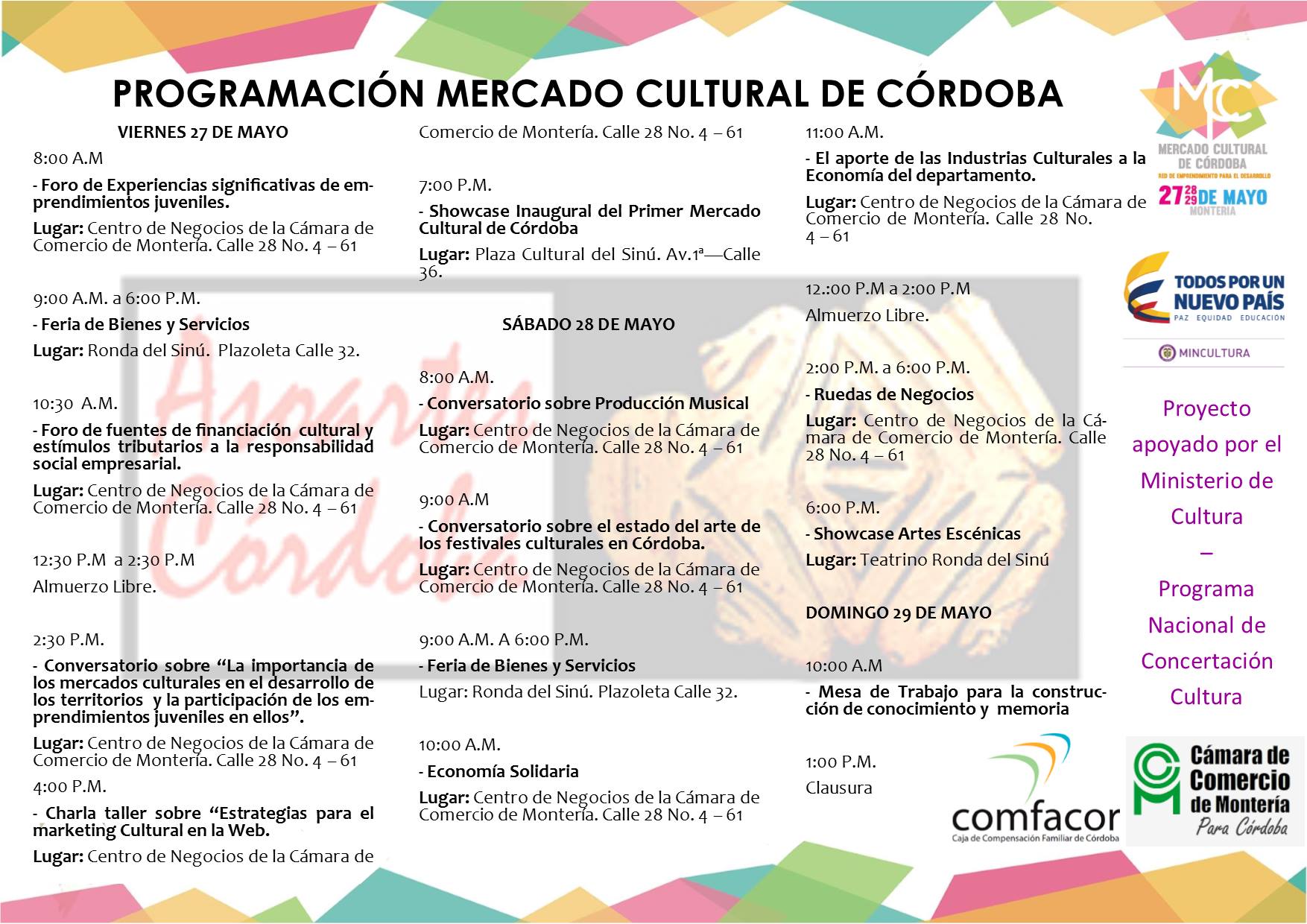 programación del mercado cultural de córdoba