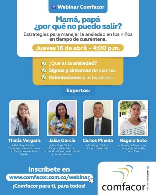 Prográmate con las actividades virtuales de Comfacor -