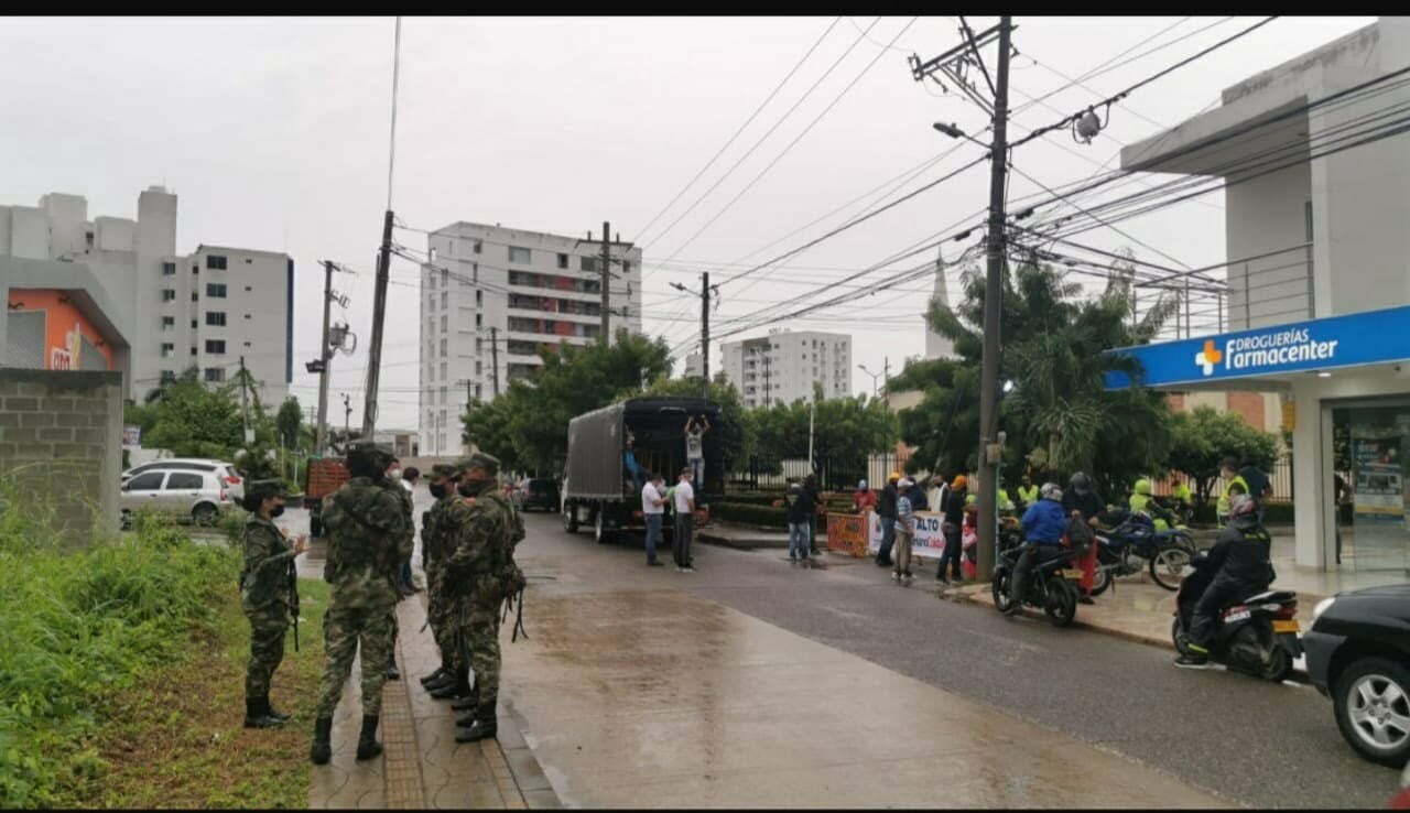 Así lucen los barrios cerrados en Montería