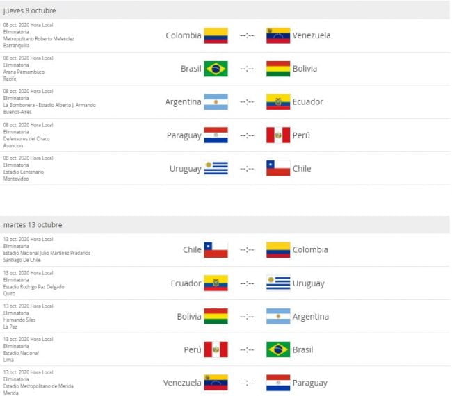 Selección Colombia tiene fechas para iniciar las eliminatorias al mundial
