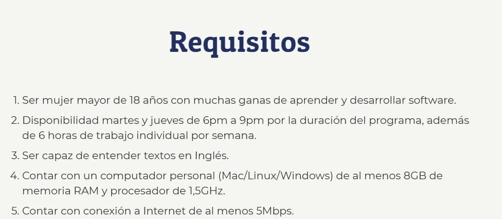 Becas para mujeres que deseen convertirse en desarrolladoras web