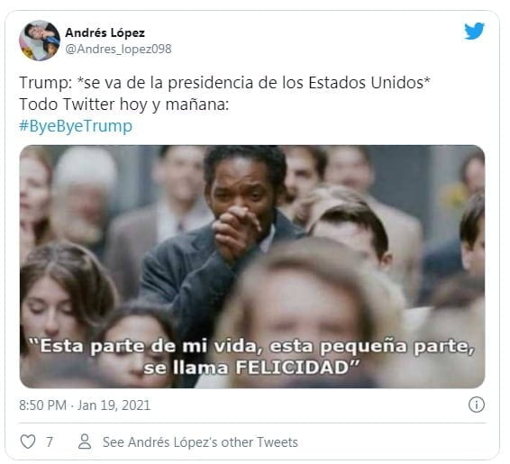 Los memes que dejó la despedida de Trump