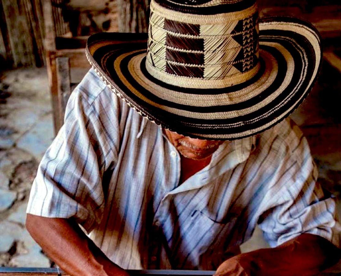 trenzado zenu sombrero bueltiao patrimonio cultural de la nacion